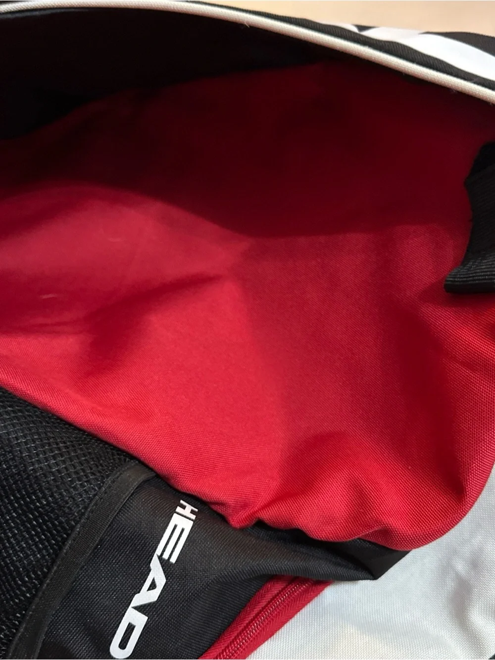 HEAD Tennis Backpack Red Black Racquet Sports Bag Travel Gym